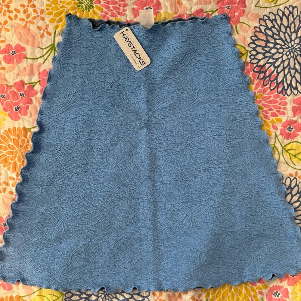 NWT XSMALL womens haystacks skirt blue